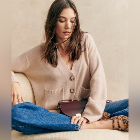 Jady Cardigan Beige Button-Up XS - Picture 2 of 6